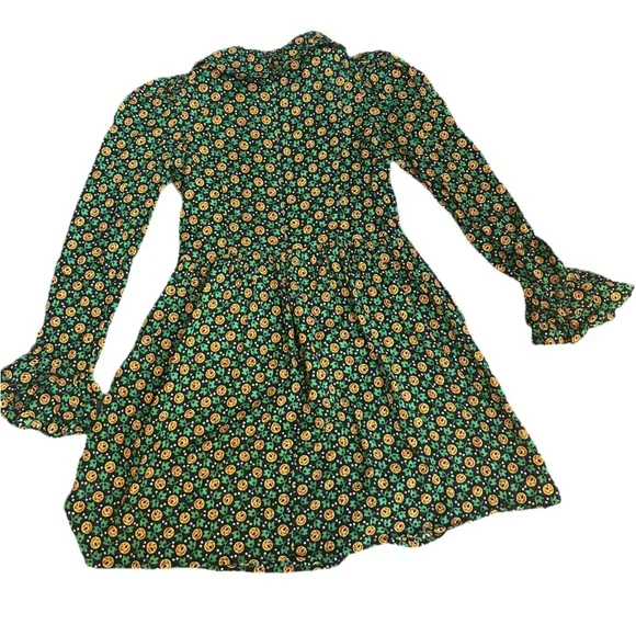 Batsheva Collared floral mini cotton dress - Picture 2 of 10